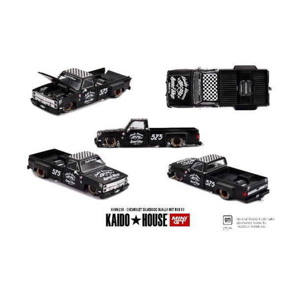 MINI-GT 1/64 シボレー シルバラード Dually Hot Rod V1 (左ハンドル