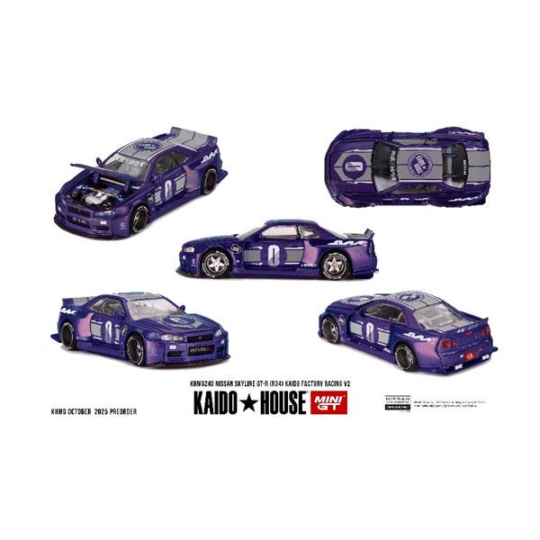 MINI-GT 1/64 日産 スカイライン GT-R R34 KAIDO RACING FACTORY V2