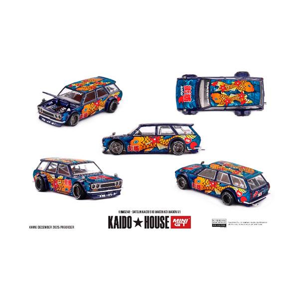 MINI-GT 1/64 ダットサン KAIDO 510 ワゴン 鯉ワゴン V1 (右ハンドル