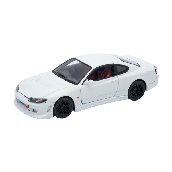 WELLY 1/24 ニッサン シルビア (S15) ホワイト スポイラー無 ミニカー