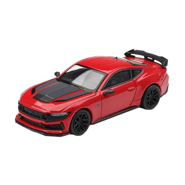 MINI-GT 1/64 フォード マスタング ダークホース レースレッド (左