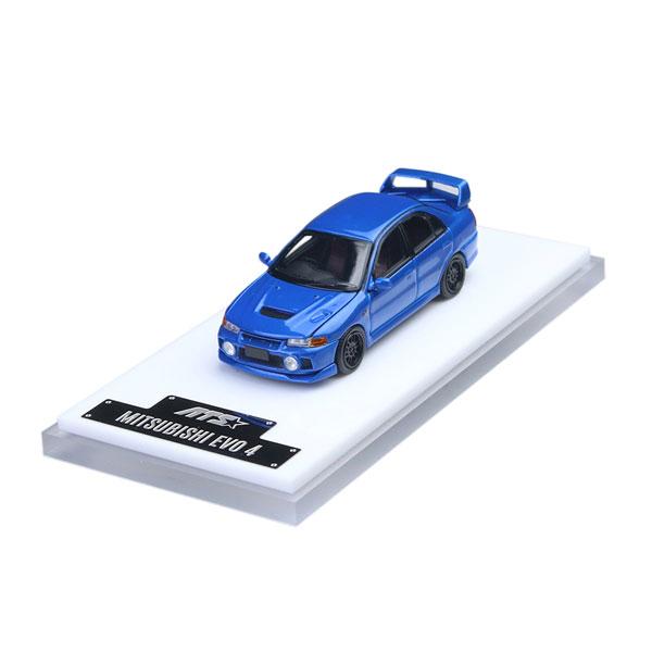 ATS-MODELS 1/64 三菱・ランサーエボリューションIV (ブルー) ミニカー