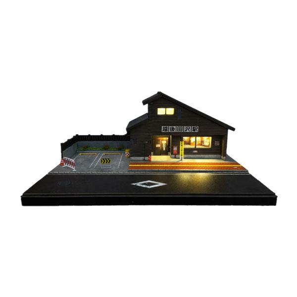 送料無料◇収蔵家 1/64 都市情景 日本の駅 クリアケース/ライト付