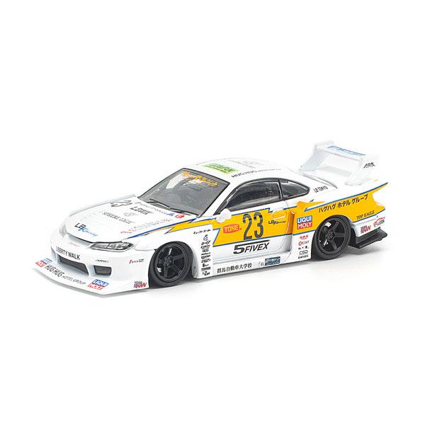POP RACE 1/64 LB スーパーシルエット S15 シルビア ホワイト ミニカー PR640529 【未定予約】