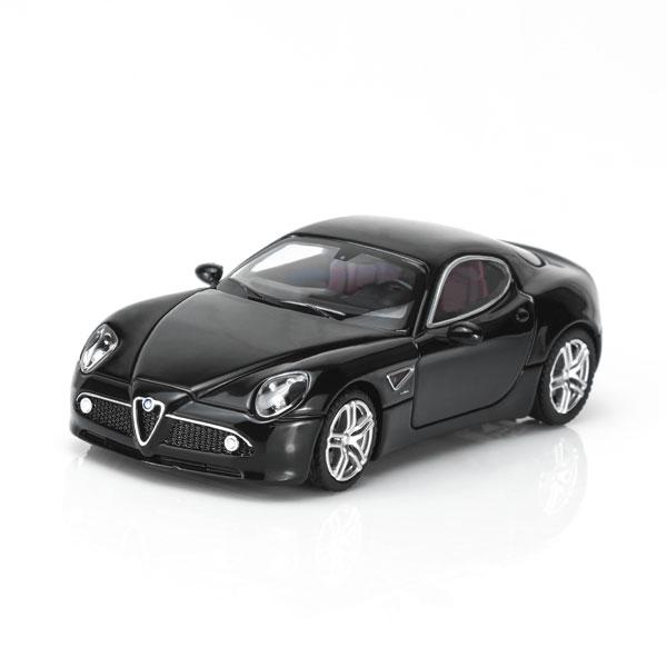 MOTORHELIX 1/64 アルファロメオ 8C Competizione 2008 Metallic Black 