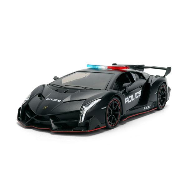 送料無料◆Jada Toys JADA37756 1/24 ランボルギーニ ヴェネーノ ブラック/POLICE(S.W.A.T.) ダイキャストモデル HYPER-SPEC ミニカー 【未定予約】