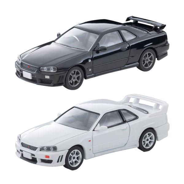 送料無料◆トミカリミテッドヴィンテージNEO スカイライン 2ドアスポーツクーペ 25GT TURBO オプションパーツ付 2種セット (LV-N353c 黒/365b 白) 【1月予約】