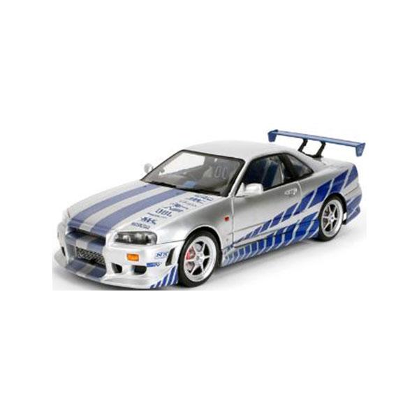 送料無料◆Jada Toys JADA37771 1/18 ワイルドスピード シリーズ F＆F ニッサン スカイライン GT-R (R34) シルバー (ブライアン) ミニカー 【未定予約】