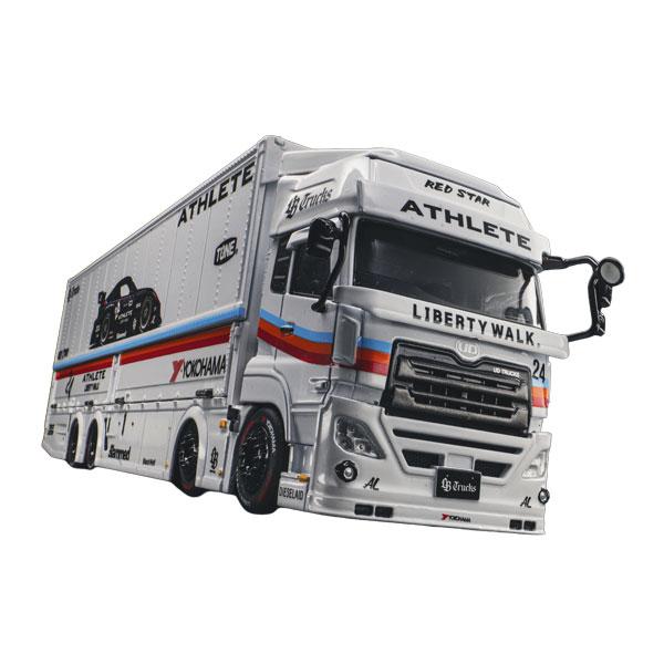 送料無料◆MOTORHELIX M61252 1/64 LB Trucks UDクオン カーゴ アスリート (ホワイト) ミニカー 【未定予約】