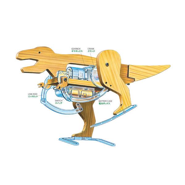 楽しい工作 タミヤ 70264 歩くティラノサウルス工作セット 木製工作
