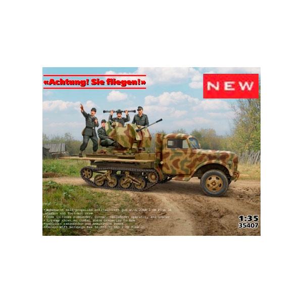 [Release date: April 30, 2026]送料無料◆ICM 1/35 Sd.Kfz.3b w/ 2cmFlak38＆クルー プラモデル 35407 ■発売予定：2026年4月予定(発売は遅れる可能性が御座います。)・フィギ...