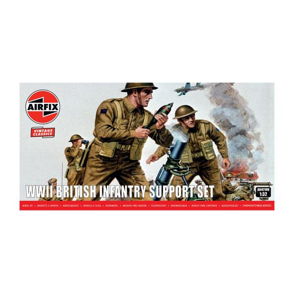 エアフィックス 1/32 WW2 英国歩兵支援セット フィギュア10体入り