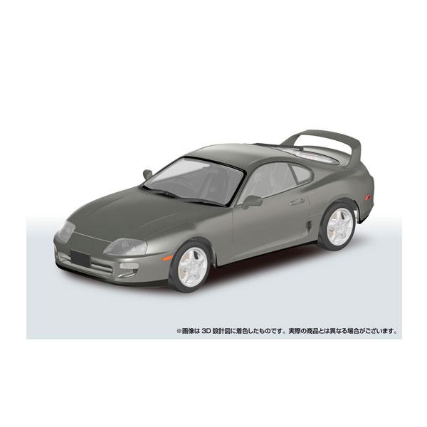 アオシマ 楽プラ スナップカー 1/24 JZA80 スープラ 1996 グレイッシュ