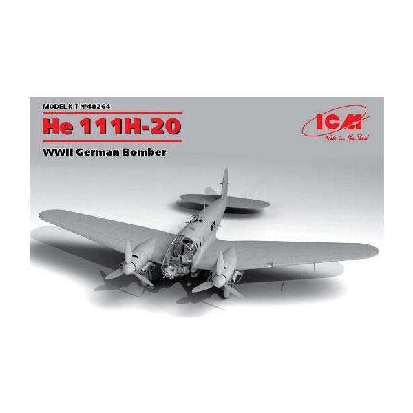 ICM 送料無料◇再販 ICM 1/48 ハインケル He111H-20 爆撃機 プラモデル