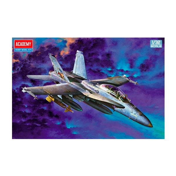 送料無料◇アカデミー 1/32 F/A-18D ホーネット ナイトアタック