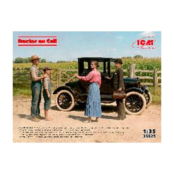 Aページ°・*:.。.☆ ICM 送料無料◇ICM 1/35 フォード 「ドクターズ・クーペ(医師向け