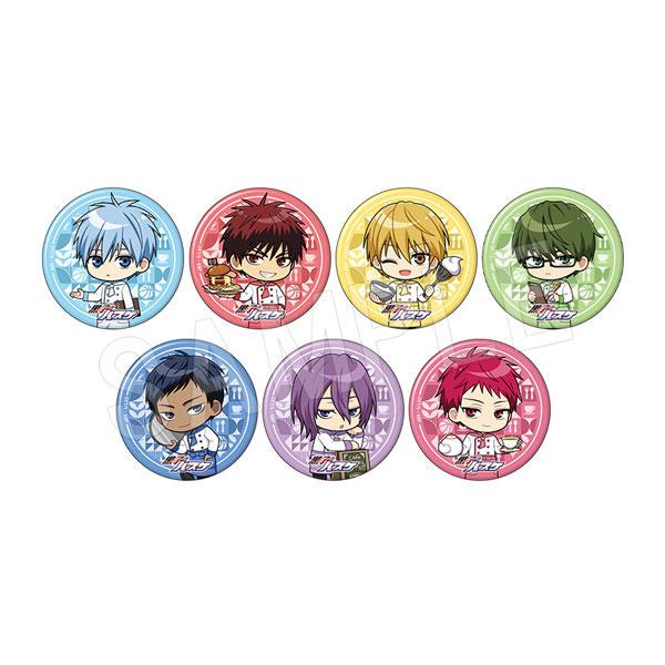 黒子のバスケ ミニキャラトレーディンググリッター缶バッジ カフェ