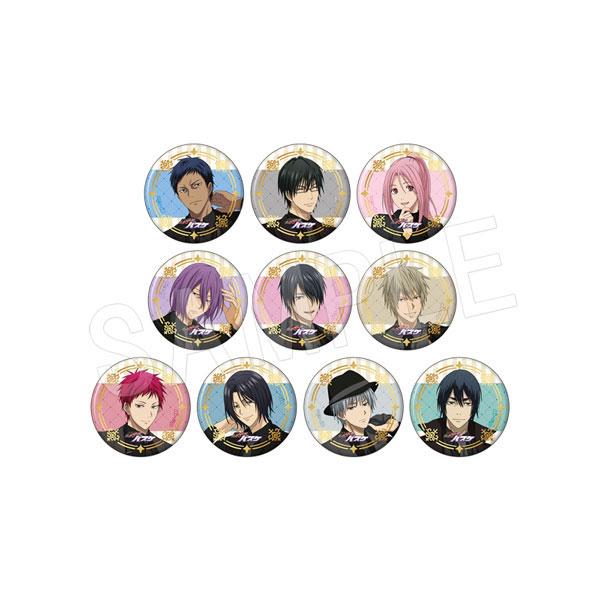 黒子のバスケ トレーディング箔押し風マット缶バッジ JF2026黒スーツ