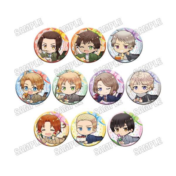 送料無料◇アニメ「ヘタリア World☆Stars」 ごろりん缶バッジ