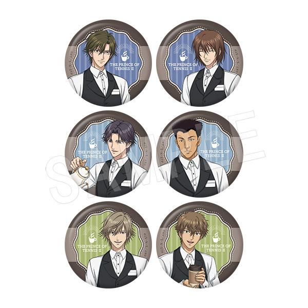 送料無料◇新テニスの王子様 トレーディングマット缶バッジ Cafe Staff