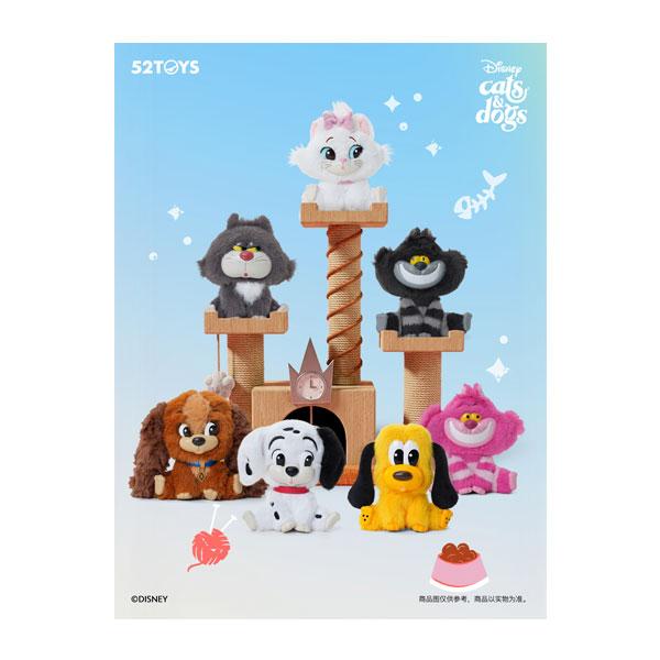 送料無料◆52TOYS BLINDBOX ディズニー キャッツ&amp;ドッグス なかよし ぬいぐるみストラップ (1BOX) 【10月予約】