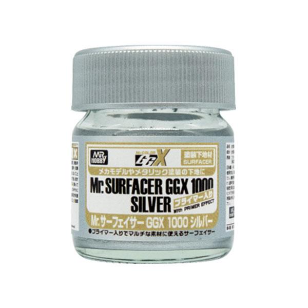 GSIクレオス SF1000S Mr.サーフェイサーGGX 1000 シルバー (プライマー入り) ビン入り 40ml 【7月予約】