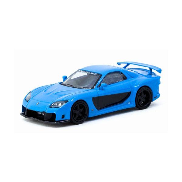 ターマック 1/64 マツダ RX-7 VeilSide Fortune7 ブルー ミニカー T64G