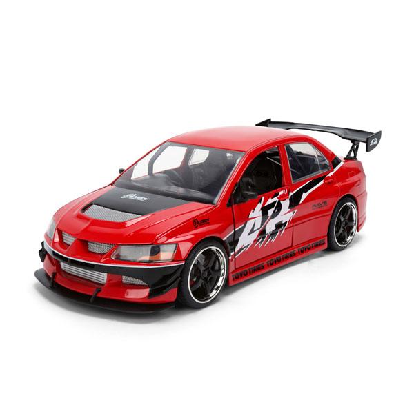 送料無料◆Jada Toys 1/24 ワイルドスピード シリーズ F＆F3 ミツビシ ランサー エボリューション IX レッド (ショーン) ダイキャストモデル （ZM176734）