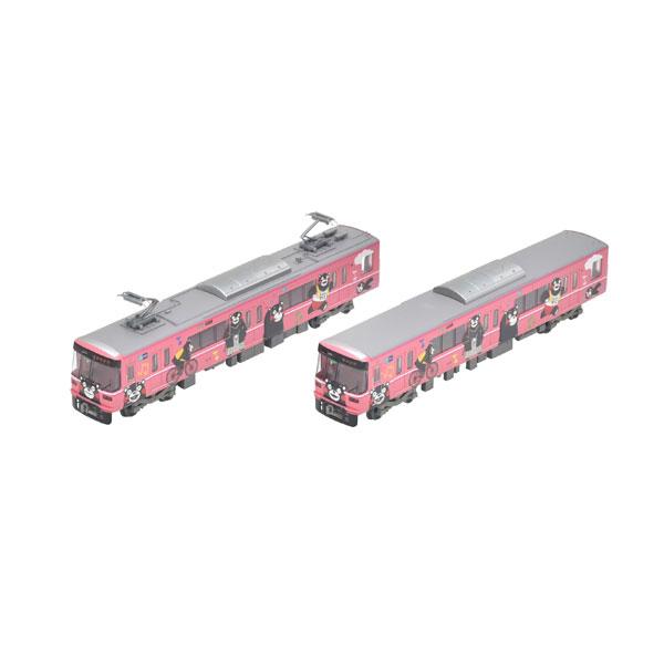 熊本電気鉄道03形　くまモンラッピングと通常版　4両セット N) 鉄道コレクション 熊本電気鉄道03形(くまモンラッピング） 2