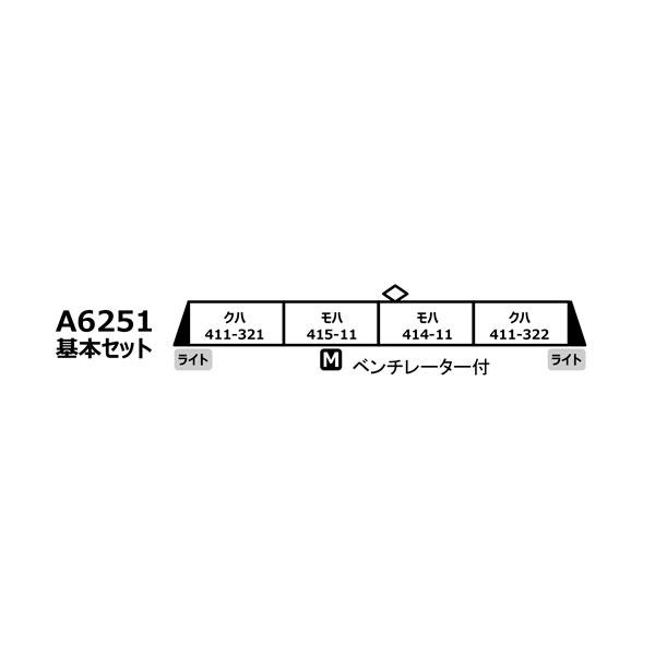 送料無料◆A6251 マイクロエース 415系0番代新製冷房車 九州色 未更新車 基本4両セット Nゲージ 鉄道模型（ZN138690）