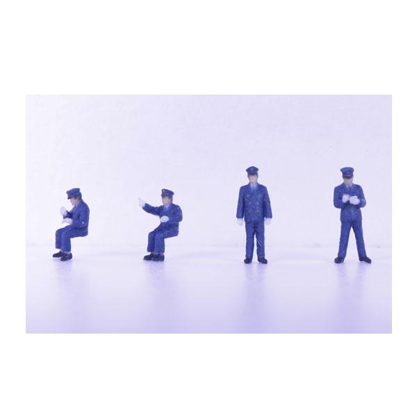 24-772 KATO カトー 運転士・車掌A (長袖/濃紺) Nゲージ 鉄道模型（ZN139392）