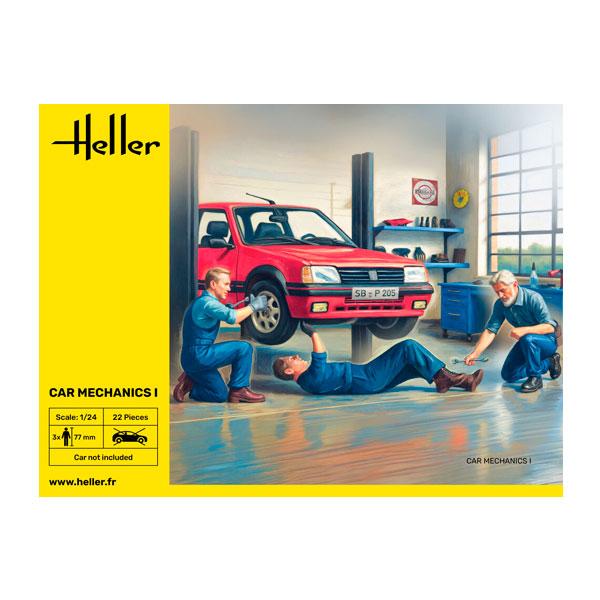 エレール 1/24 自動車整備メカニック 1 フィギュア3体セット プラモデル HE82755 （ZS163765）
