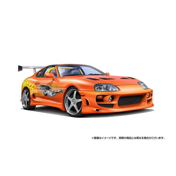 アオシマ 1/24 ワイルド・スピード JZA80 スープラ 完全新金型 楽プラ スナップカー ムービーメカ No.WS-01 プラモデル （ZS173745）