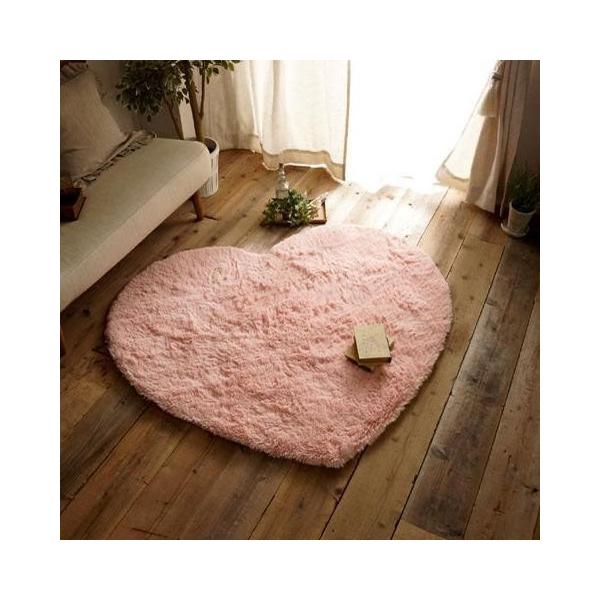 洗える ふわふわピンクのハート型おしゃれラグ Sweet 130 150cm スウィート 年末年始大決算 Gscd
