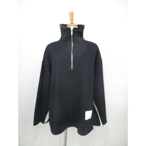 Dignite collier（ディニテコリエ） ボンバーハーフジッププルオーバー