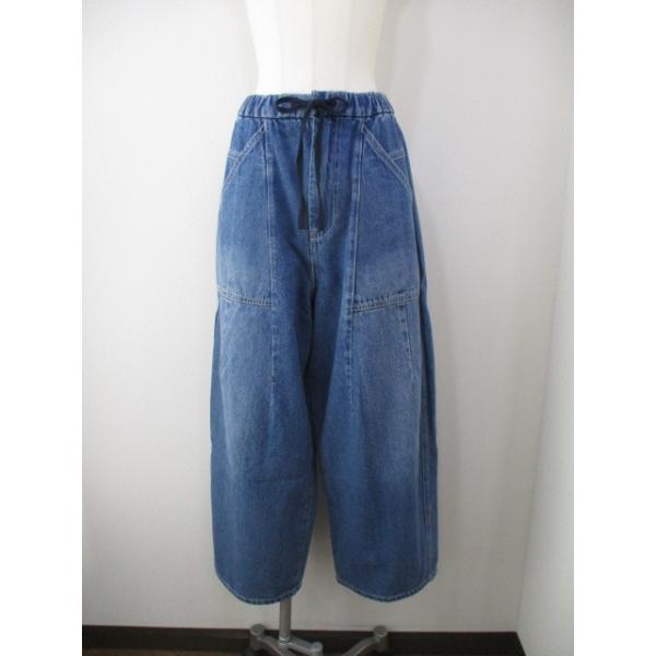 プライオリティ priority 38 新品 配信 mal ワイド カーブデニム 送料無料 Priority プライオリティ デニムカーブパンツ レディース 25