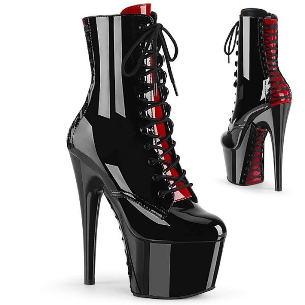 Pleaser（プリーザー） ショートブーツ 厚底 18 cm ヒール 黒 ブラック