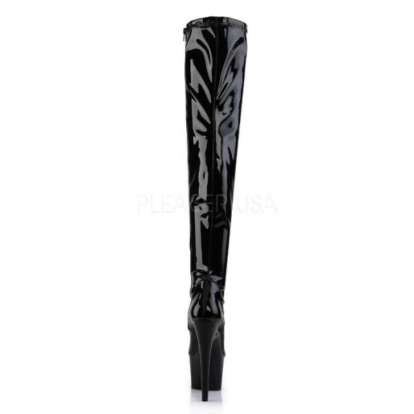 Pleaser �v���[�U�[ �j�[�n�C�u�[�c �T�C�n�C�u�[�c ���f�B�[�X �����Y 18cm �q�[�� ���� �� �u���b�N �G�i���� �n�C�q�[�� �傫���T�C�Y �����O�u�[�c ���[ ���i�摜3