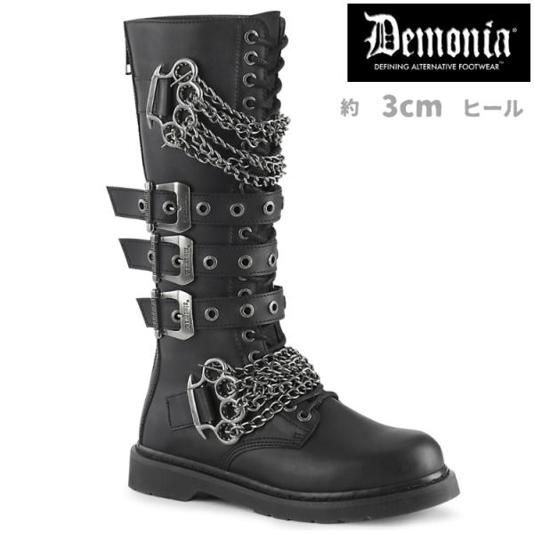 デモニア ブーツ Pleaser（プリーザー） demonia デモニア ロングブーツ フラットヒール