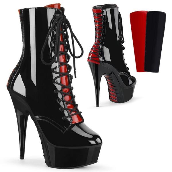 Pleaser（プリーザー） ショートブーツ 厚底 15cm ヒール 黒 ブラック