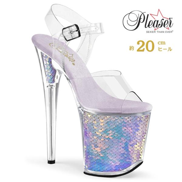 Pleaser（プリーザー） 20 cm ヒール 厚底 キャバ サンダル 大きい