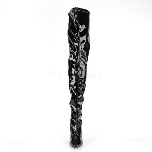 Pleaser �v���[�U�[ �T�C�n�C�u�[�c �G�i���� �j�[�n�C�u�[�c �� �u���b�N �����O�u�[�c 13cm�q�[�� �傫���T�C�Y ���� ���f�B�[�X �����Y �n�C�q�[�� ���[ ��� ���i�摜1