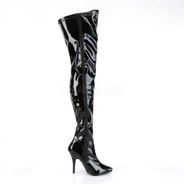 Pleaser �v���[�U�[ �T�C�n�C�u�[�c �G�i���� �j�[�n�C�u�[�c �� �u���b�N �����O�u�[�c 13cm�q�[�� �傫���T�C�Y ���� ���f�B�[�X �����Y �n�C�q�[�� ���[ ��� ���i�摜4