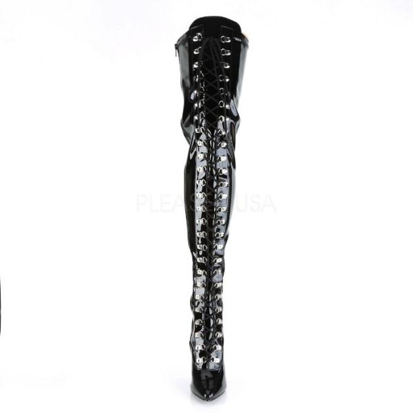 Pleaser �v���[�U�[ �n�C�q�[�� �j�[�n�C�u�[�c �傫���T�C�Y �������T�C�Y �� �u���b�N �G�i���� 13cm �q�[�� ���f�B�[�X �����Y �҂ݏグ �W�b�p�[ ���[ ��� ���i�摜1