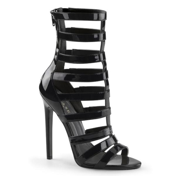 【美品】Pleaser エナメル厚底　ハイヒール　サンダル ブラック プリーザー Pleaser（プリーザー） ハイヒール サンダル 黒 ブラック エナメル 13