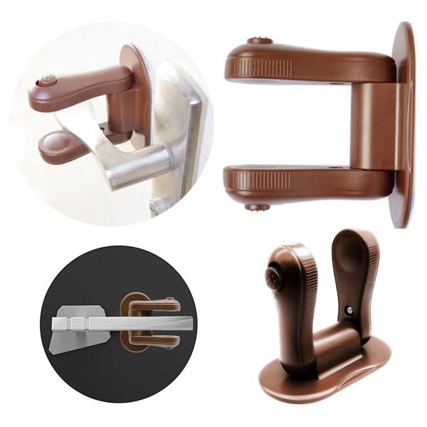 【迷子になること防止】常にドアを勝手に開けてしまうお子様に対するドア用の補助錠です。ロックを解除しないと開かないことで、お子様は勝手にドアを開けませんので、迷子になることを防止できます。【高品質ABS樹脂】 環境にやさしいABS樹脂製で、赤...