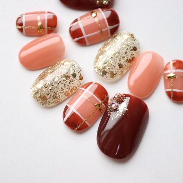 ネイルチップ 夏 ターコイズブルーボタニカルペイントアート サイズオーダー ショート つけ爪 デザイン ハンドメイド 54 Dinaネイル 通販 Yahoo ショッピング