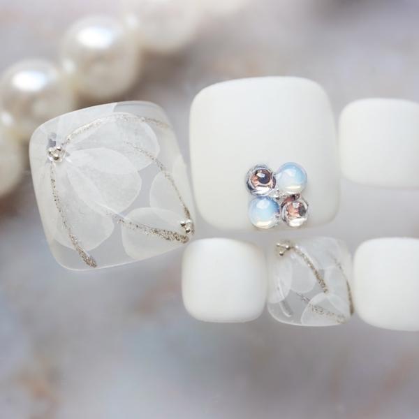 【フット】グレージュフラワー フットネイルチップ pd353n-08.jpg