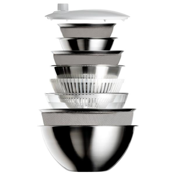 鍋 調理器具 ボウル ザル サラダスピナー 電子レンジ 計量 耐熱ガラス ステンレス オールラウンドボウルズ 9点セット 739107 :1230400132:ディノス家具店 通販 鍋 調理器具 ボウル ザル LA BASE ラ バーゼ 有元葉子 ラバーゼ ステンレス 有元葉子のラバーゼ 丸ざる大単品 742029