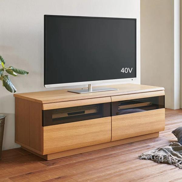 dinos（ディノス） テレビ台 幅120高さ42cm 【オーク材アールデザイン